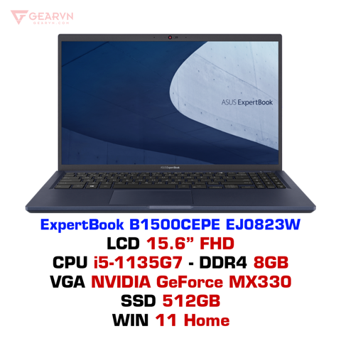 GEARVN Laptop Asus ExpertBook B1500CEPE EJ0823W