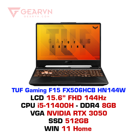 GEARVN Laptop ASUS TUF Gaming F15 FX506HCB HN144W