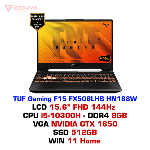GEARVN Laptop ASUS TUF Gaming F15 FX506LHB HN188W