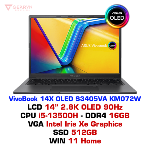 GEARVN - Laptop Asus VivoBook 14X OLED S3405VA KM072W