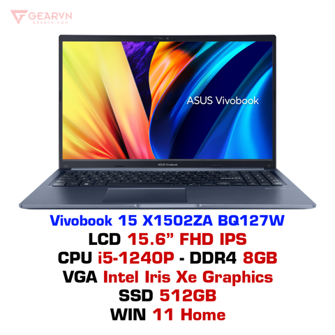 GEARVN - Laptop ASUS Vivobook 15 X1502ZA BQ127W