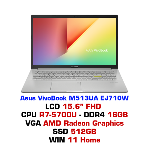 GEARVN Laptop Asus VivoBook M513UA EJ710W