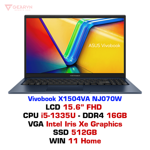 GEARVN Laptop Asus Vivobook X1504VA NJ070W