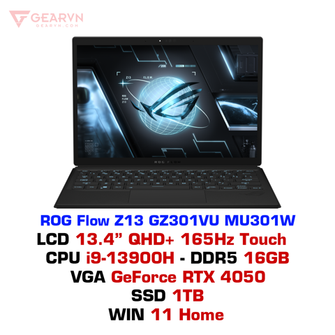 GEARVN - Laptop gaming ASUS ROG Flow Z13 GZ301VU-MU301W