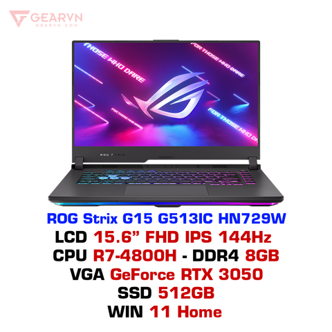 GEARVN - Laptop gaming ASUS ROG Strix G15 G513IC-HN729W