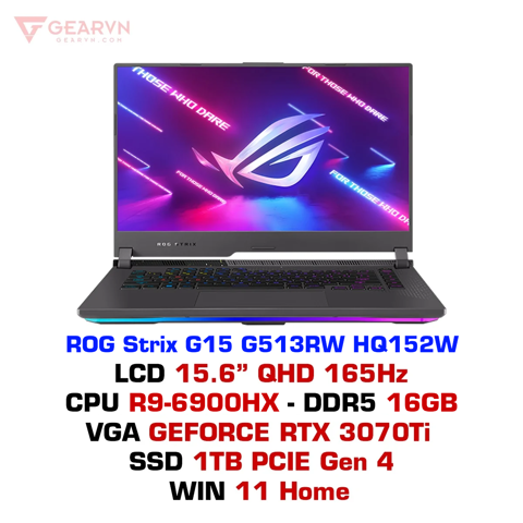 GEARVN - Laptop gaming ASUS ROG Strix G15 G513RW-HQ152W