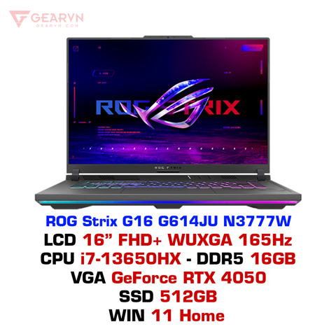 GEARVN Laptop gaming ASUS ROG Strix G16 G614JU N3777W