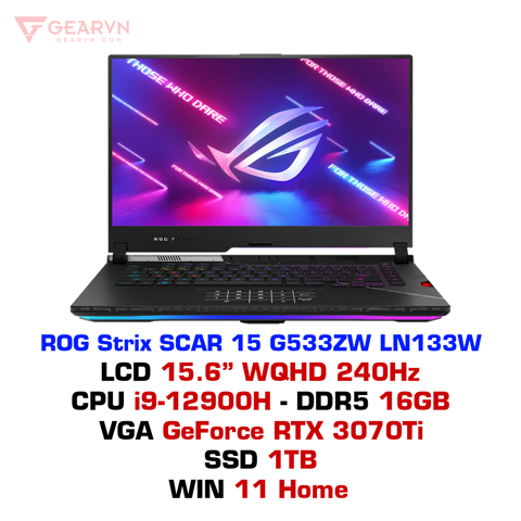GEARVN - Laptop gaming ASUS ROG Strix SCAR 15 G533ZW-LN134W