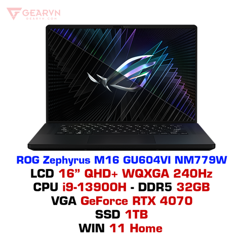 GEARVN Laptop Gaming ASUS ROG Zephyrus M16 GU604VI NM779W