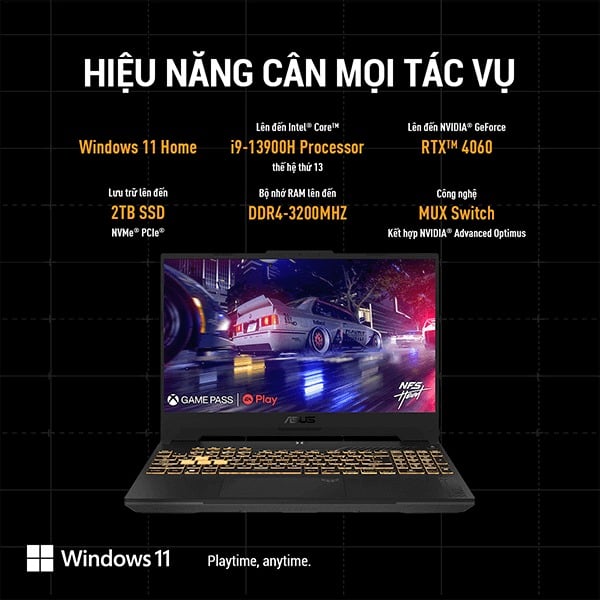 GEARVN Laptop gaming ASUS TUF Gaming F15 FX507VV4 LP382W