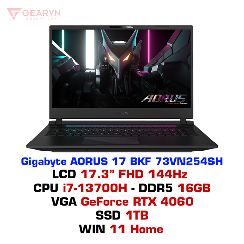 GEARVN Laptop gaming Gigabyte AORUS 17 BKF 73VN254SH