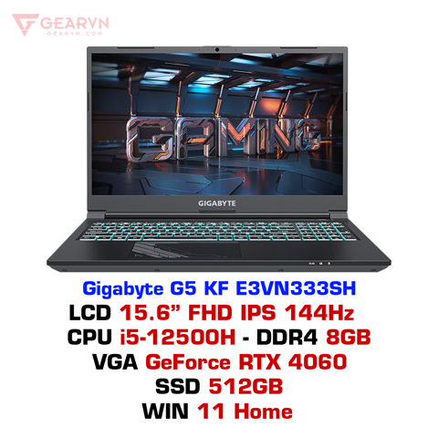 GEARVN Laptop gaming Gigabyte G5 KF E3VN333SH