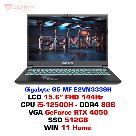 GEARVN Laptop gaming Gigabyte G5 MF E2VN333SH