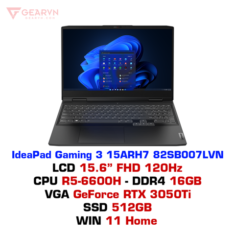 GEARVN Laptop gaming Lenovo IdeaPad Gaming 3 15ARH7 82SB007LVN