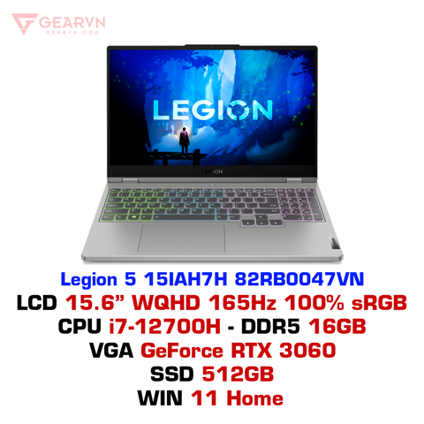 GEARVN Laptop gaming Lenovo Legion 5 15IAH7H 82RB0047VN