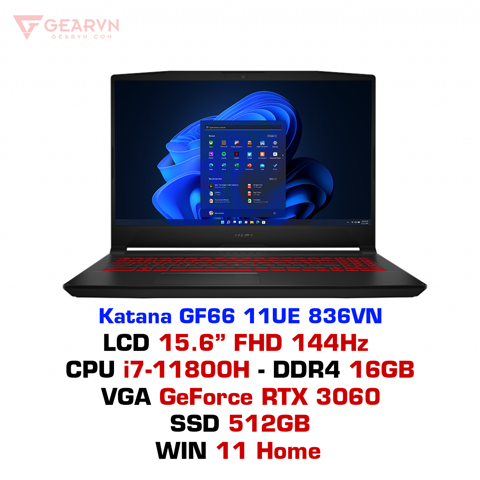 GEARVN - Laptop Gaming MSI Katana GF66 11UE 836VN