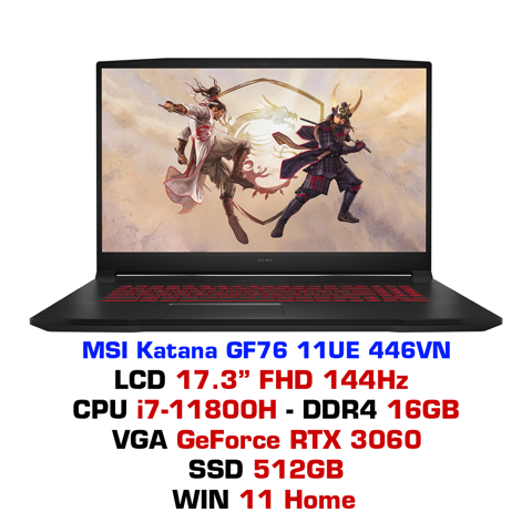 GEARVN Laptop gaming MSI Katana GF76 11UE 446VN