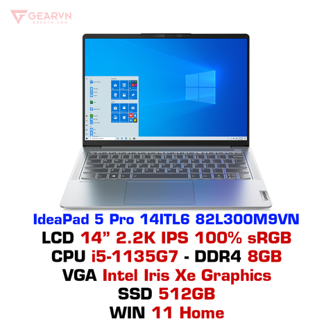 GEARVN - Laptop Lenovo IdeaPad 5 Pro 14ITL6 82L300M9VN