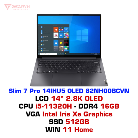 GEARVN - Laptop Lenovo Slim 7 Pro 14IHU5 O 82NH00BCVN