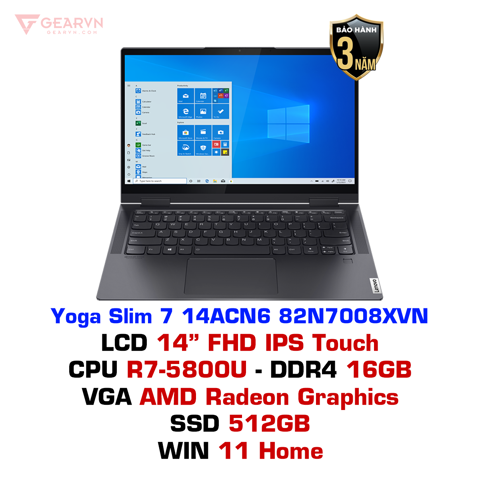 GEARVN - Laptop Lenovo Yoga Slim 7 14ACN6 82N7008XVN