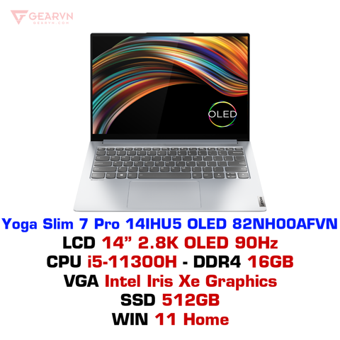 GEARVN - Laptop Lenovo Yoga Slim 7 Pro 14IHU5 OLED 82NH00AFVN