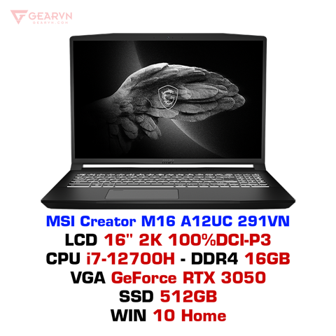 GEARVN Laptop MSI Creator M16 A12UC 291VN