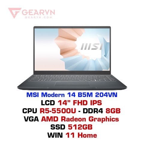 GEARVN Laptop MSI Modern 14 B5M 204VN