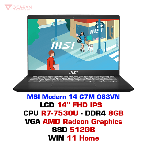 GEARVN Laptop MSI Modern 14 C7M 083VN