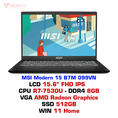 GEARVN - Laptop MSI Modern 15 B7M 099VN