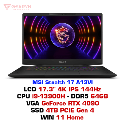 GEARVN Laptop MSI Stealth 17 A13VI
