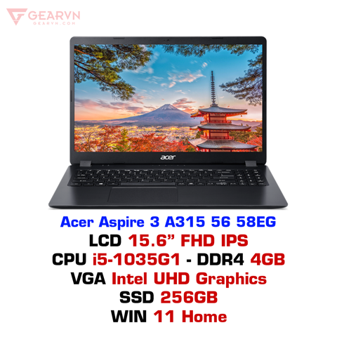 GEARVN - Laptop Acer Aspire 3 A315 56 58EG