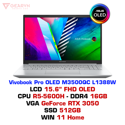 GEARVN - Laptop Asus Vivobook Pro M3500QC L1388W