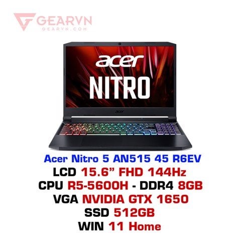 GEARVN -Laptop Gaming Acer Nitro 5 AN515 45 R6EV