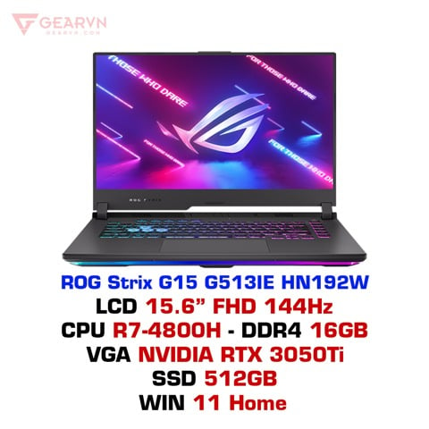 GEARVN - Laptop Gaming Asus ROG Strix G15 G513IE HN192W