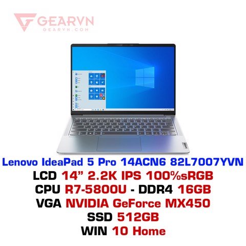 GEARVN - Laptop Lenovo IdeaPad 5 Pro 14ACN6 82L7007YVN