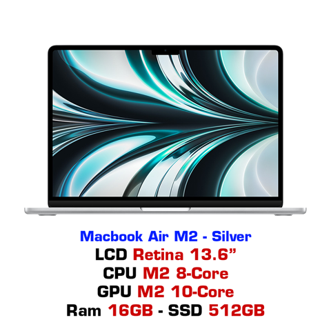 GEARVN - Macbook Air M2 10GPU 16GB 512GB - Silver