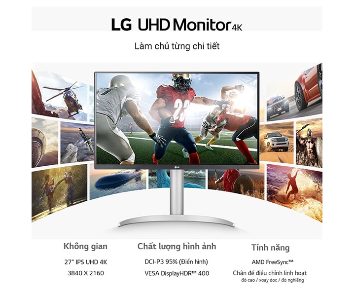 Màn hình LG 27UP850-W 27 inch 4K IPS USB TypeC