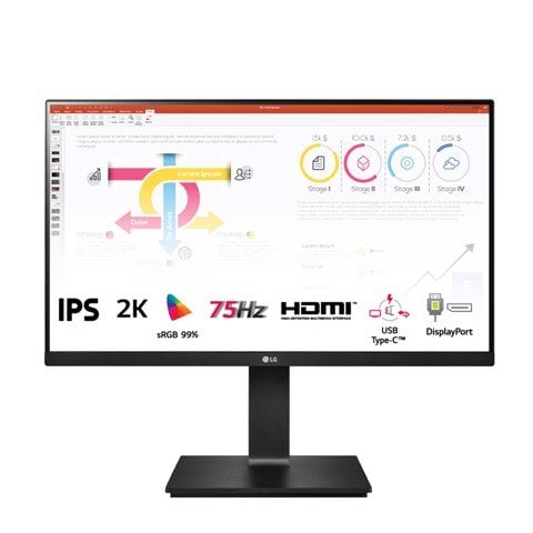 gearvn-màn hình LG 24QP750-B 24“ IPS 2K 75Hz HDR10 USBC