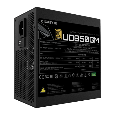 GEARVN - Nguồn máy tính GIGABYTE UD850GM 80 Plus Gold (850W)