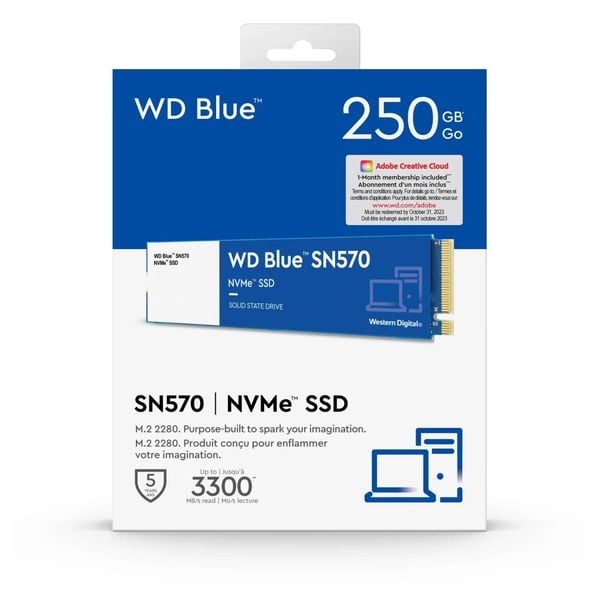 GEARVN - SSD WD Blue SN570 250G M.2 NVMe PCIe Gen3