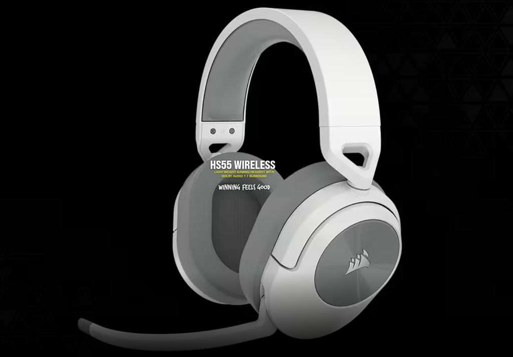 GEARVN Tai nghe Corsair HS55 Wireless White