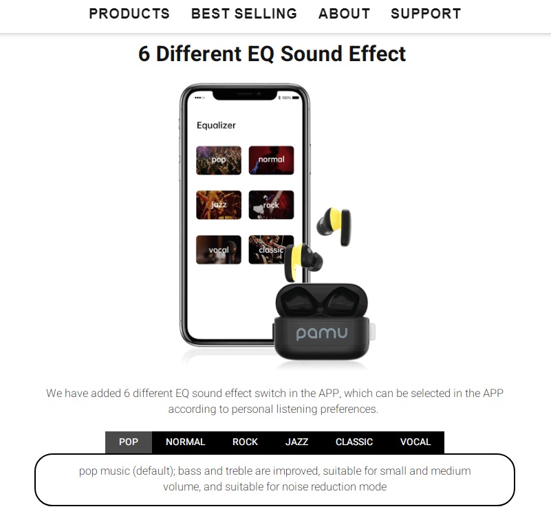 GEARVN tai nghe True Wireless Padmate Pamu Z1 Lite Grey