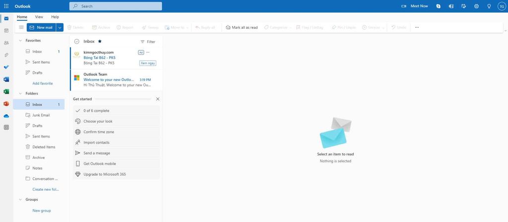 GEARVN - Tạo email Outlook