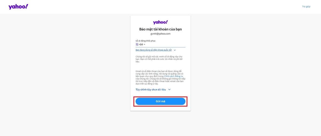 GEARVN - Tạo Yahoo! Mail