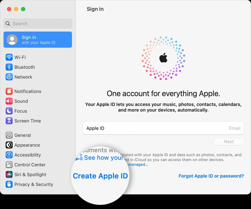 GEARVN - Tạo ID Apple trên MacBook