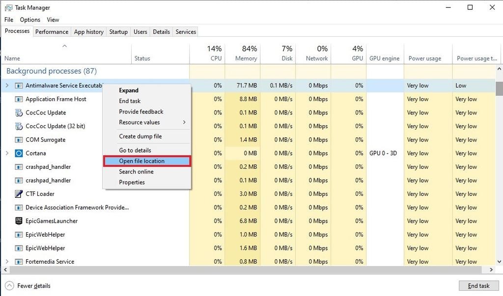 Hướng dẫn tắt Antimalware Service Executable  - GEARVN.COM