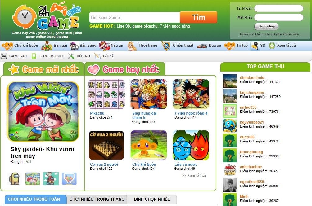 5 Web chơi game Online hay miễn phí không quảng cáo –