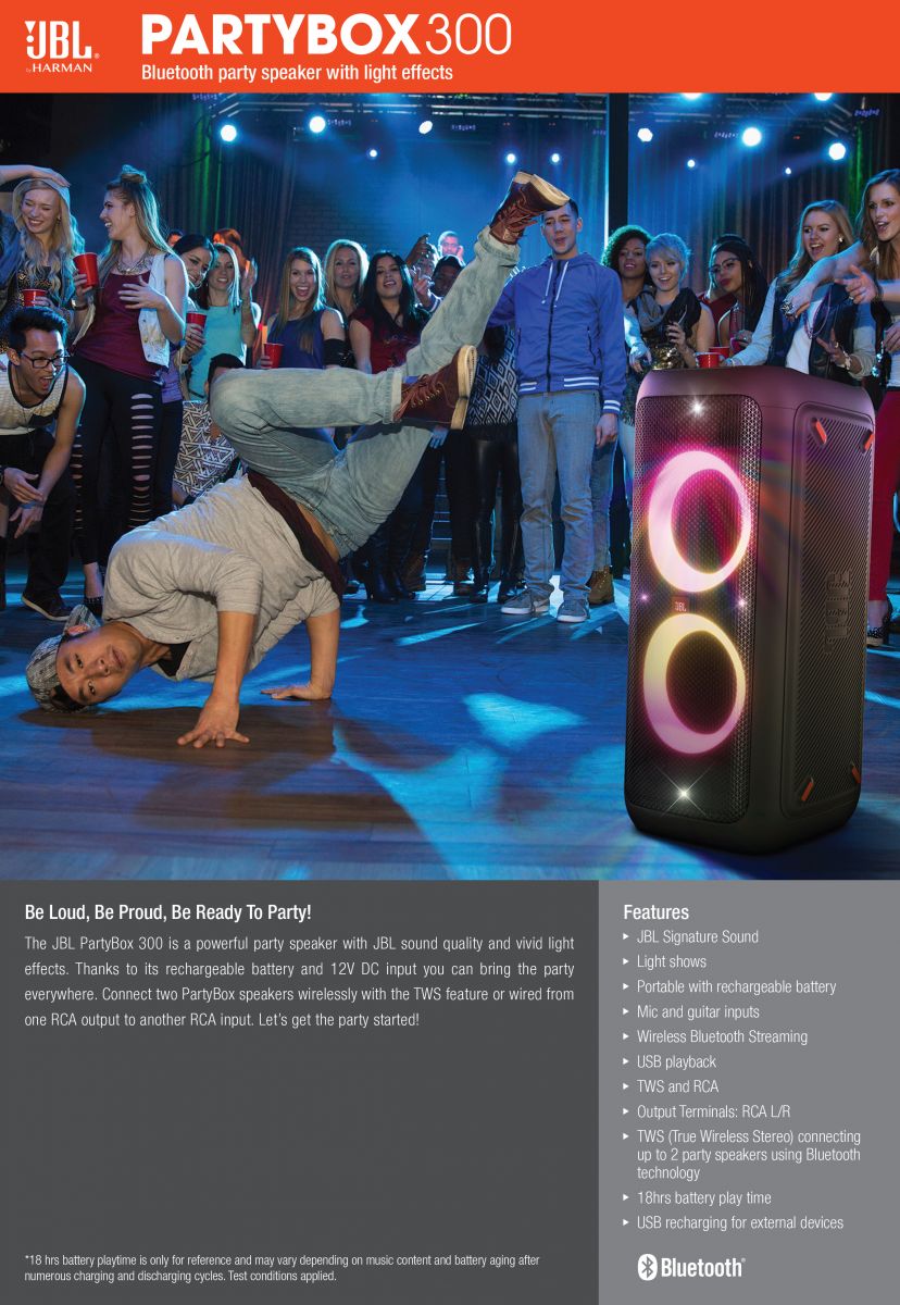 Loa JBL PartyBox 300 Cao Cấp Khuấy Động Bữa Tiệc – GEARVN.COM