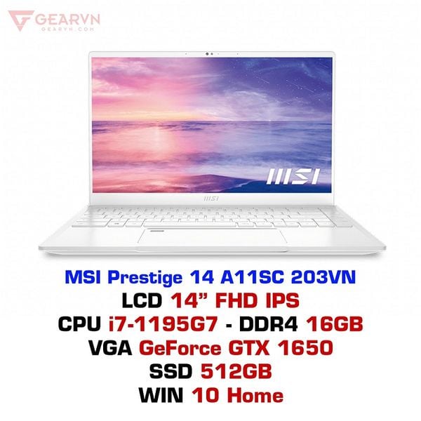 Laptop MSI Prestige 14 A11SC 203VN