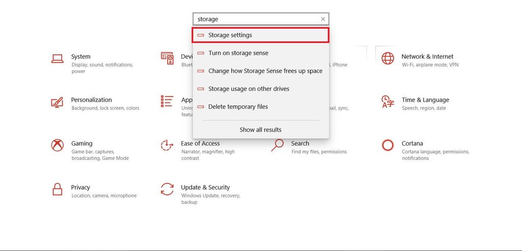 GEARVN.COM - Mở Storage Sense của Windows 10